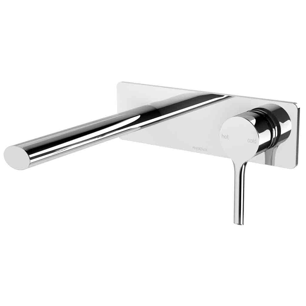 Vivid Slimline Oval Wall Bath Mixer Set 175mm