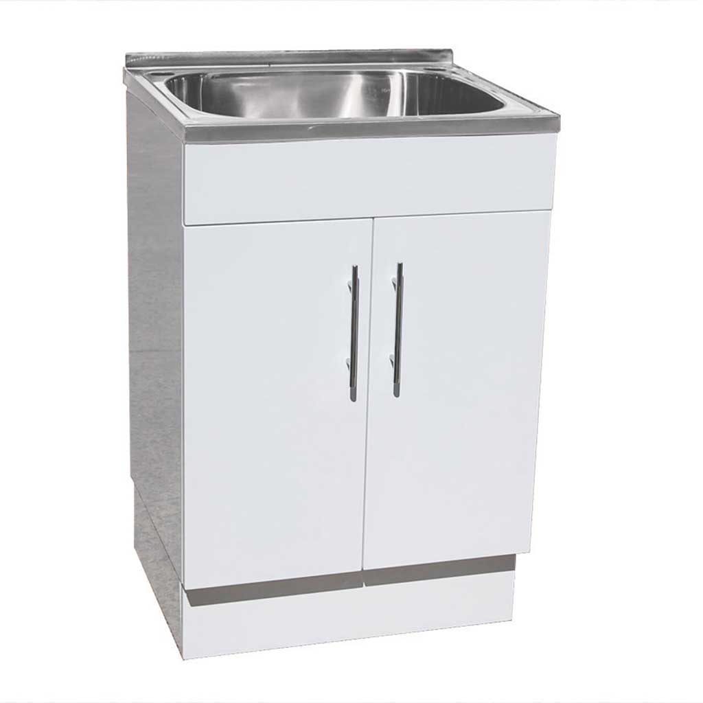 45l Laundry Tub Poly Cabinet 600x500x870 Otc Tiles Bathroom
