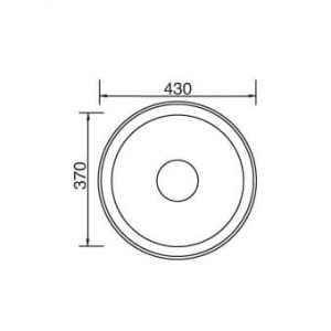 Round Sink Single Bowl 430x370