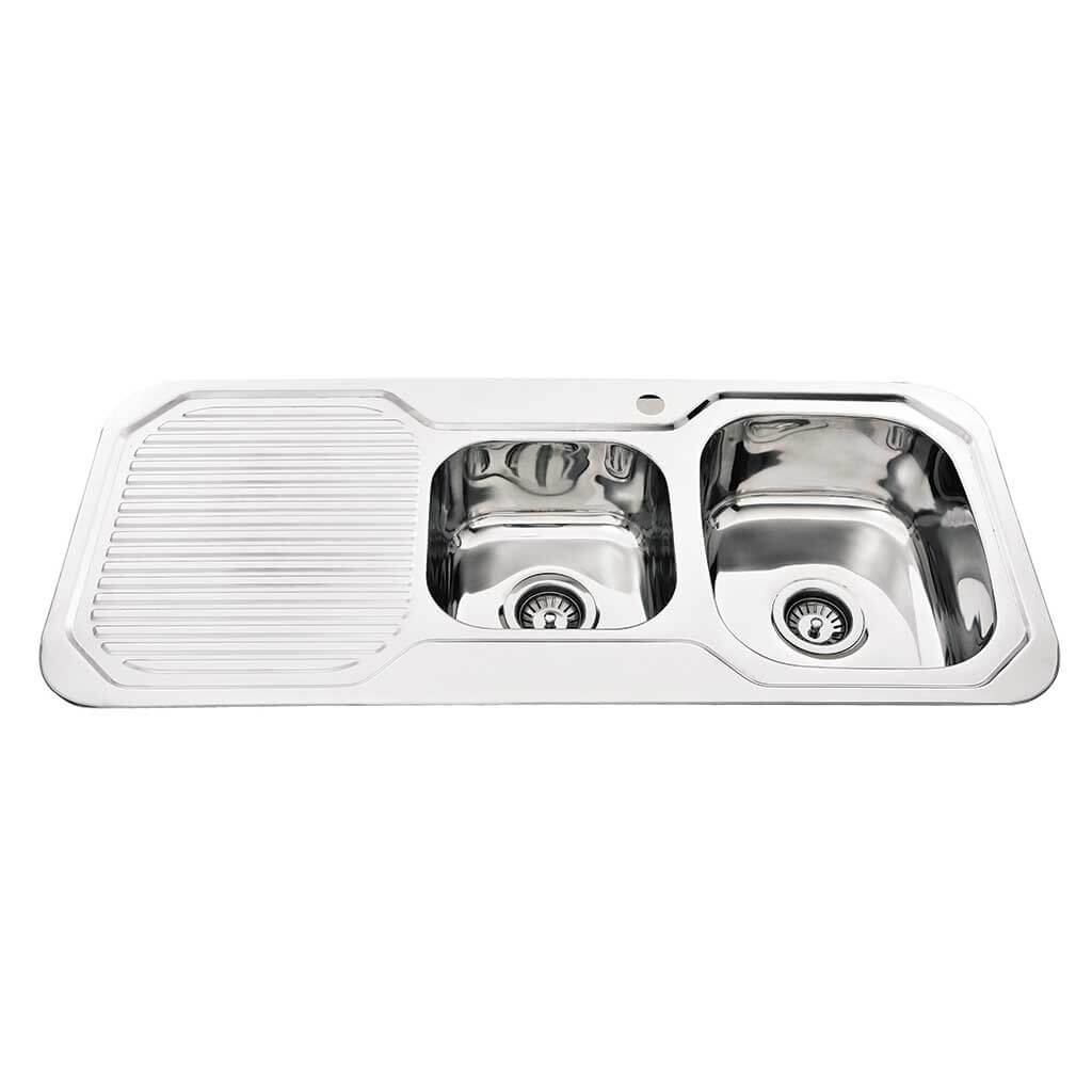 Kitchen Sink Dbl Bowl 1080x480x170 RHB