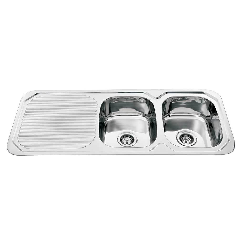 Kitchen Sink Dbl Bowl 1180x480x170 RHB