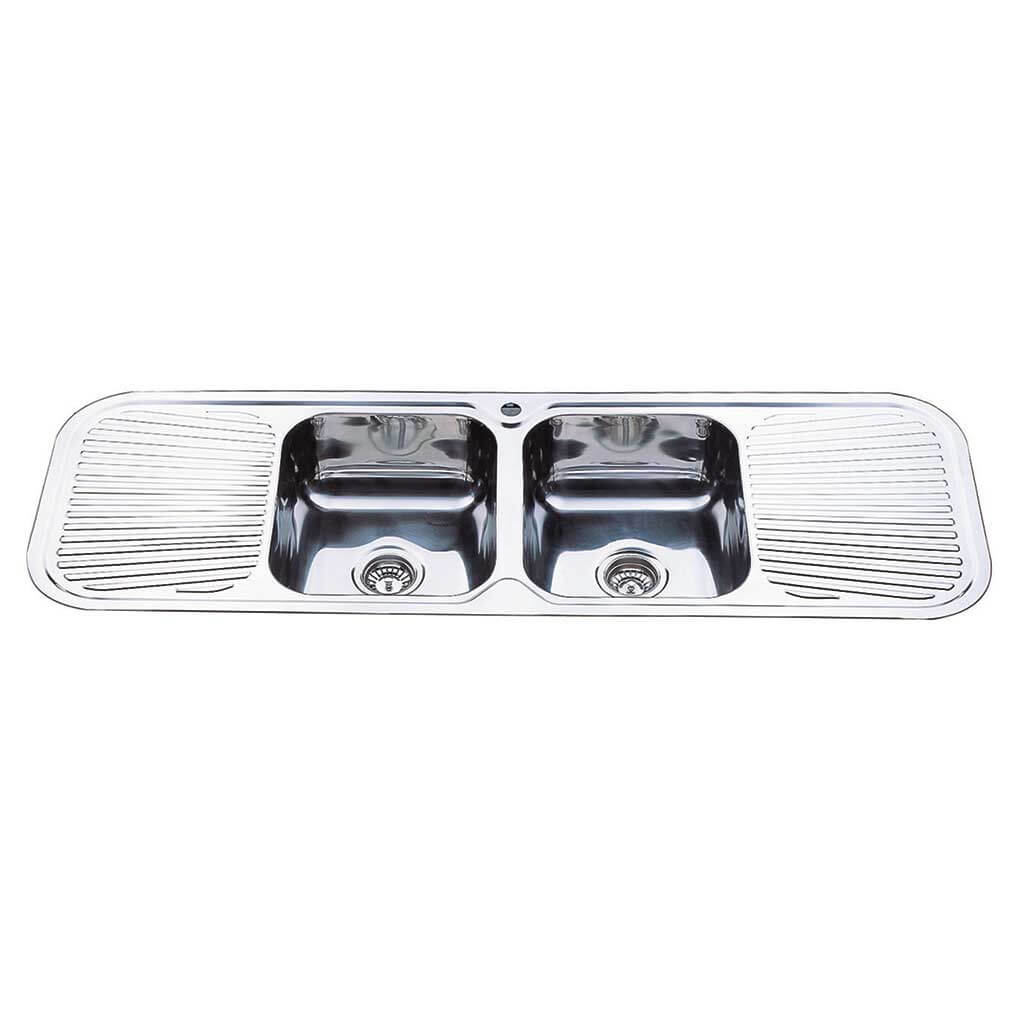 Kitchen Sink Dbl Bowl 1500x500x180