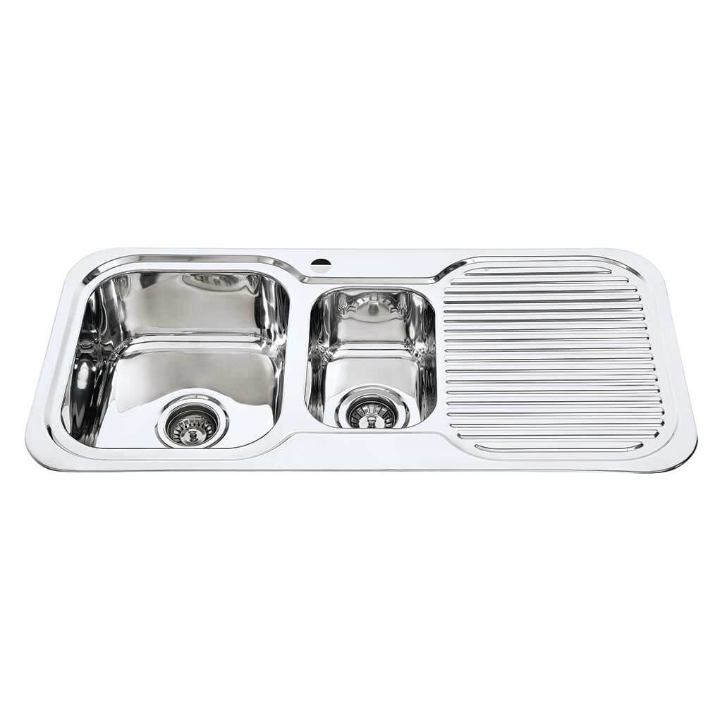 Kitchen Sink DBL Bowl 980 LHB