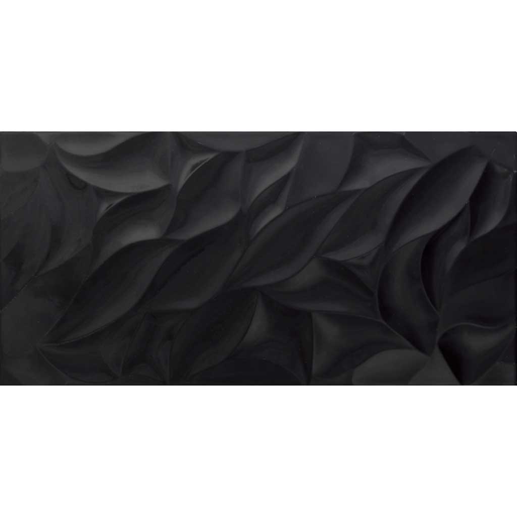 3d Tulip Black Gloss 300600 Otc Tiles Bathroom
