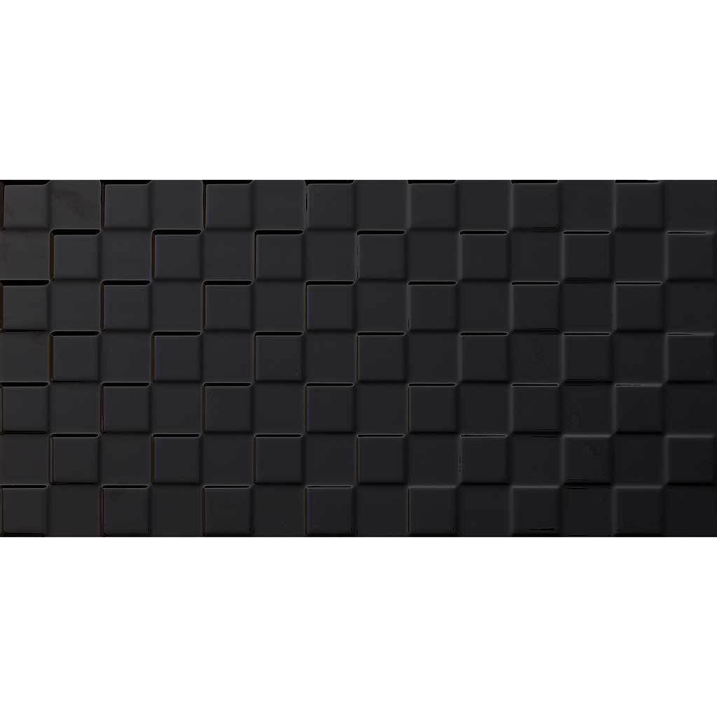 3d Chess Black Gloss 300600 Otc Tiles Bathroom