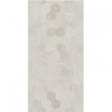 Limestone Light Grey Hex 300x600 Gloss Limestone Light Grey Hex 300x600 Gloss