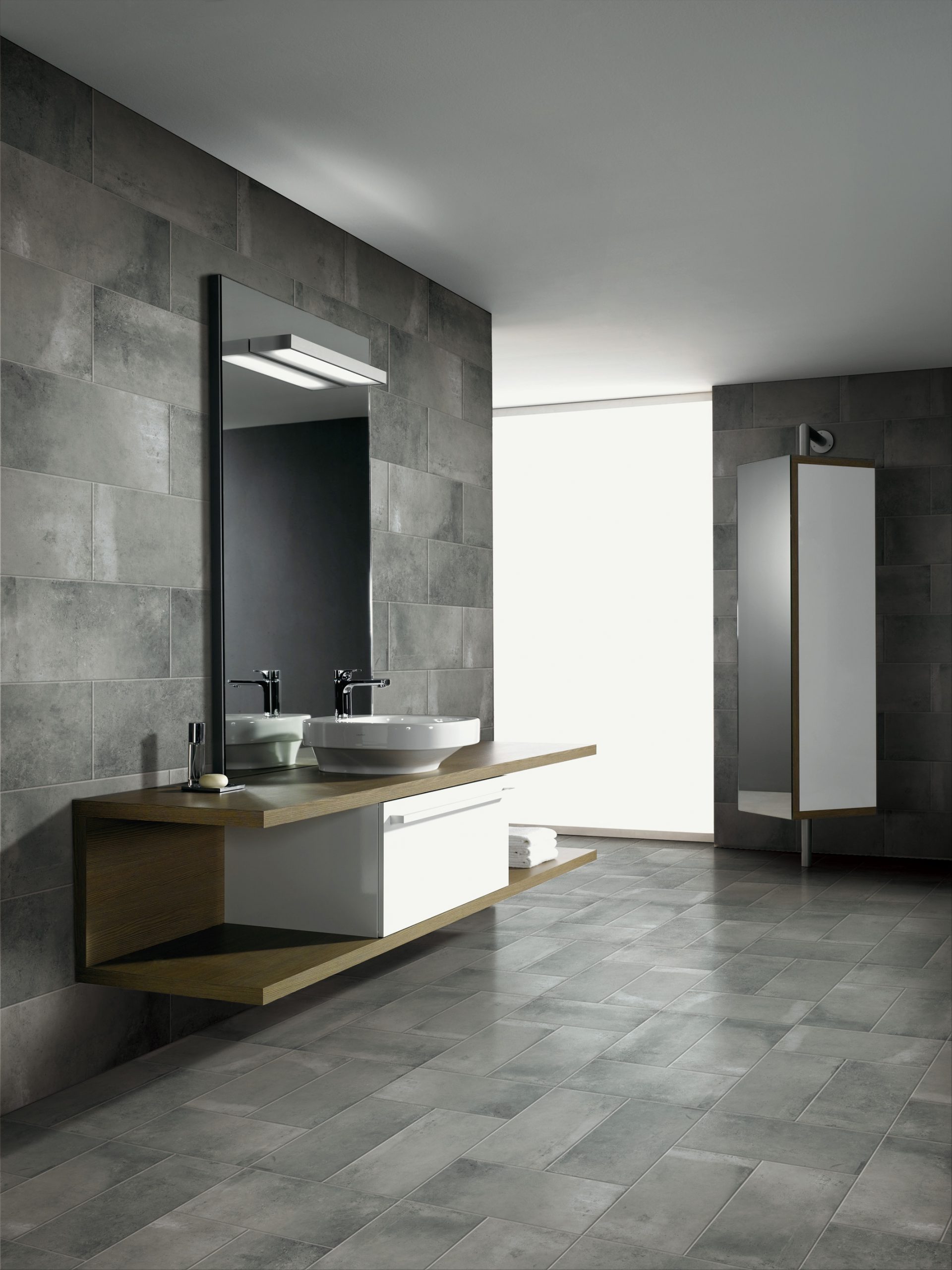 Dark on sale grey tile