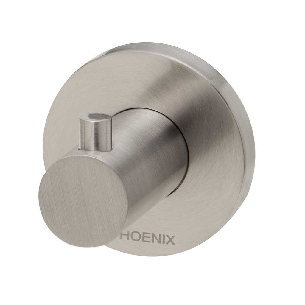 Radii Robe Hook RD Plate Brushed Nickel