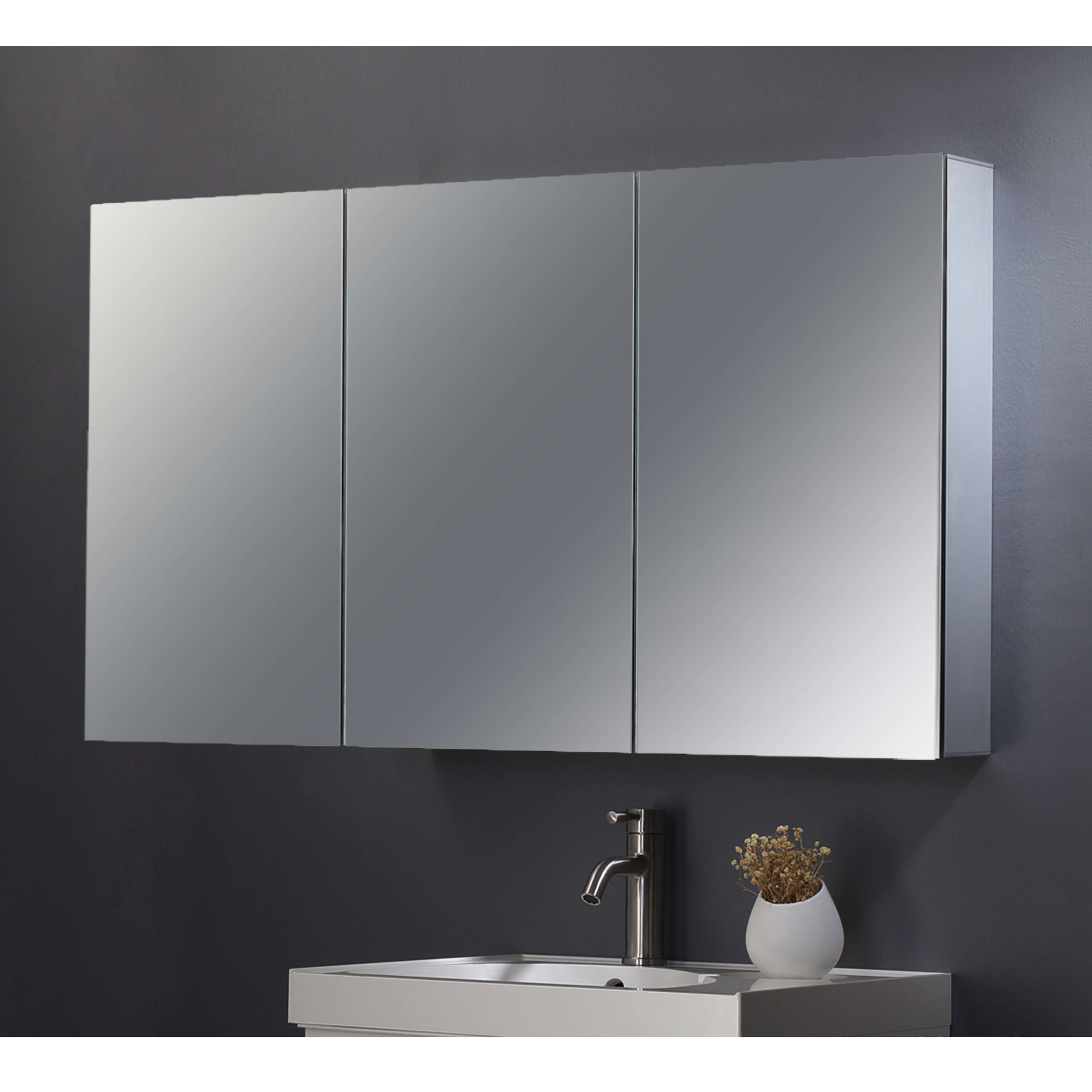 Aluminium Frame Mirror Cabinet 1200mm