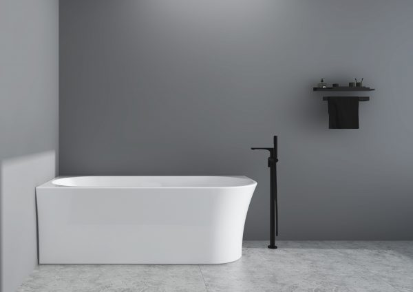 Studio Corner Bathtub 1700 Gloss White - Image 6