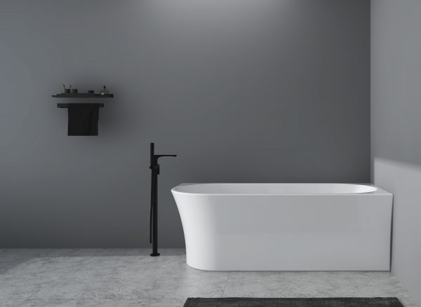 Studio Corner Bathtub 1700 Gloss White - Image 3