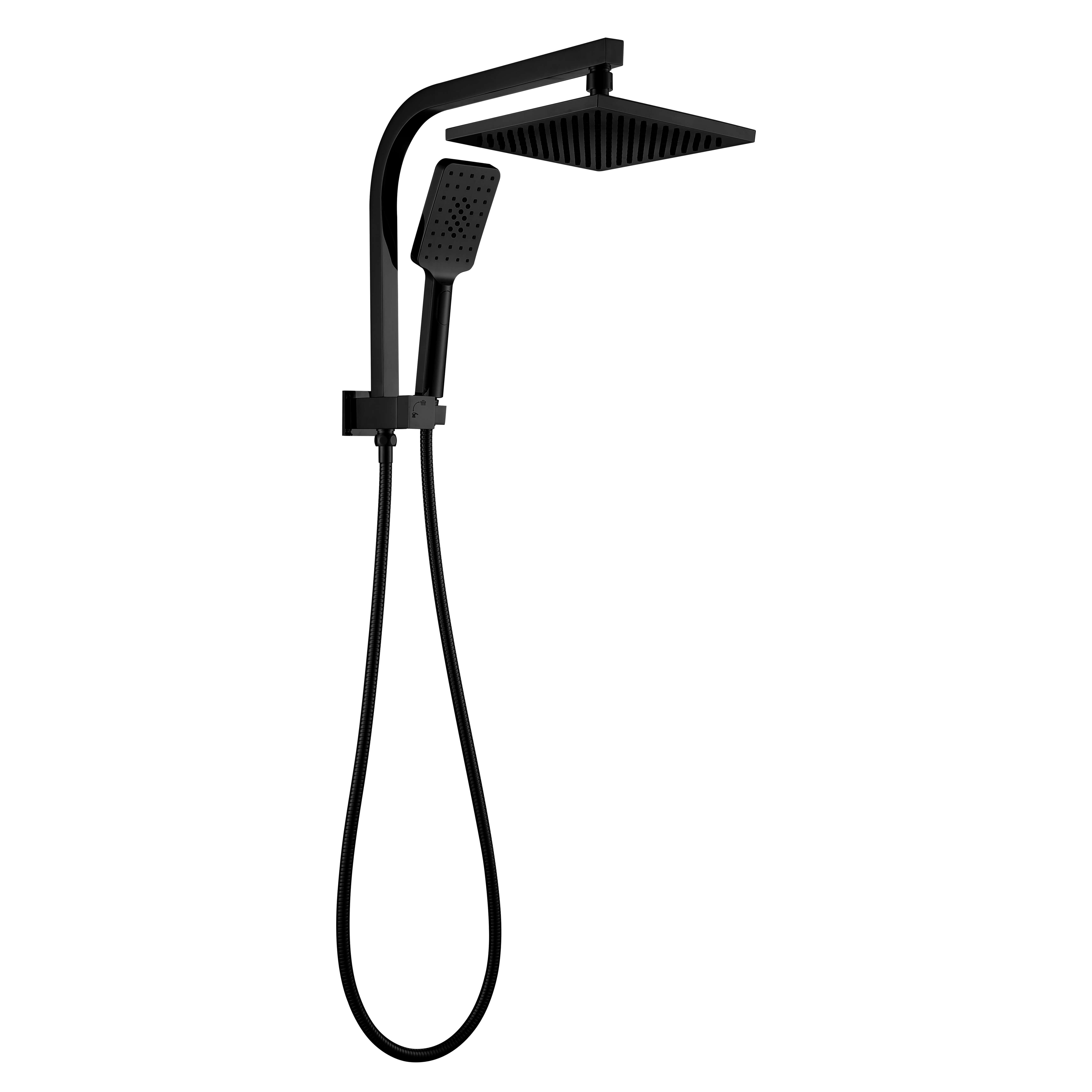 Jazz Compact Twin Shower Matt Black