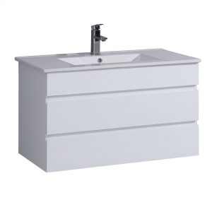 Duo Ceramic Top Vanity 1200mm Wall Hung