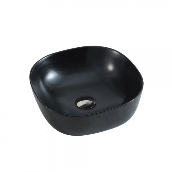 CHUR Matt Black Square Above Counter Basin