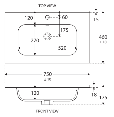 JOLI AMATO 750 Scandi Oak Vanity on Kick - Image 6