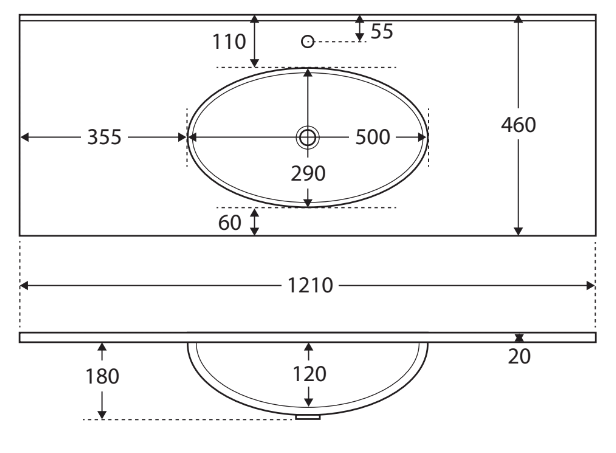 ROTONDO AMATO 1200 Scandi Oak Vanity on Kick, Satin White Panels - Image 6