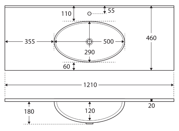ROTONDO AMATO 1200 Scandi Oak Wall-Hung Vanity, Satin White Panels - Image 6