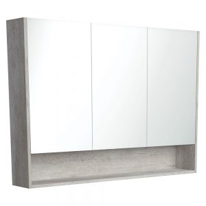 1200 Mirror Cabinet with Display Shelf, Industrial