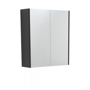 600 Mirror Cabinet with Satin Black Side Panels