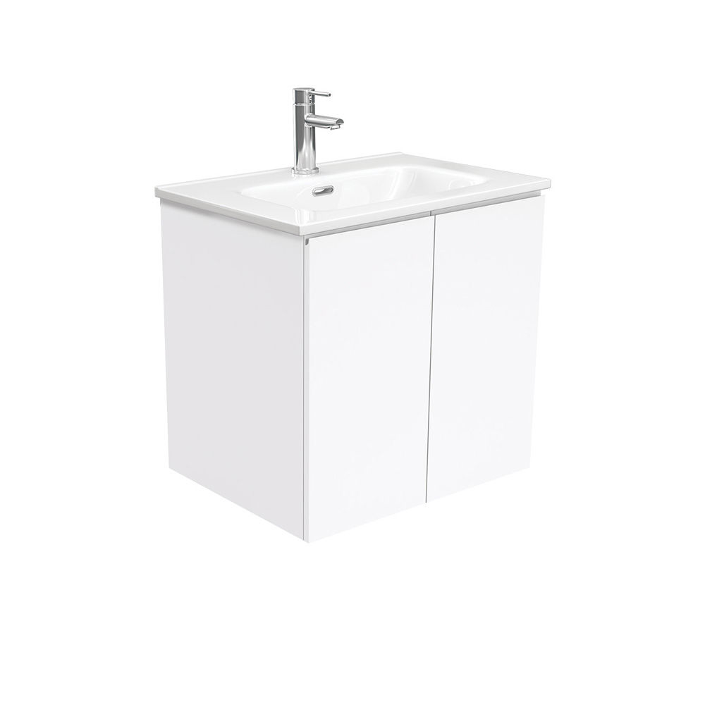 JOLI FINGERPULL Gloss White 600 Wall-Hung Vanity