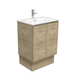 JOLI EDGE Scandi Oak 600 Vanity on Kickboard