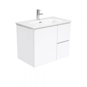 JOLI FINGERPULL Gloss White 750 Wall-Hung Vanity