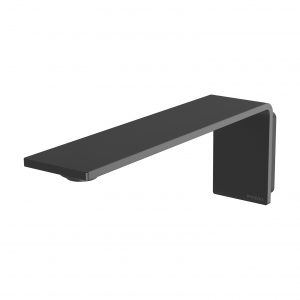 Phoenix Axia Wall Basin / Bath Outlet 200mm Matt Black