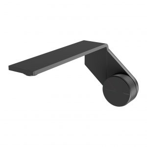 Phoenix Axia Wall Basin / Bath Mixer Set 200mm Matt Black