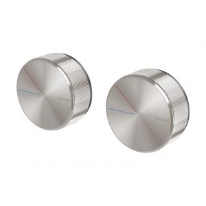 Phoenix Axia Twin Shower / Wall Mixer Brushed Nickel