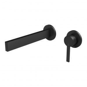 Lexi MKII Wall Bath Mixer Set 200mm Matt Black