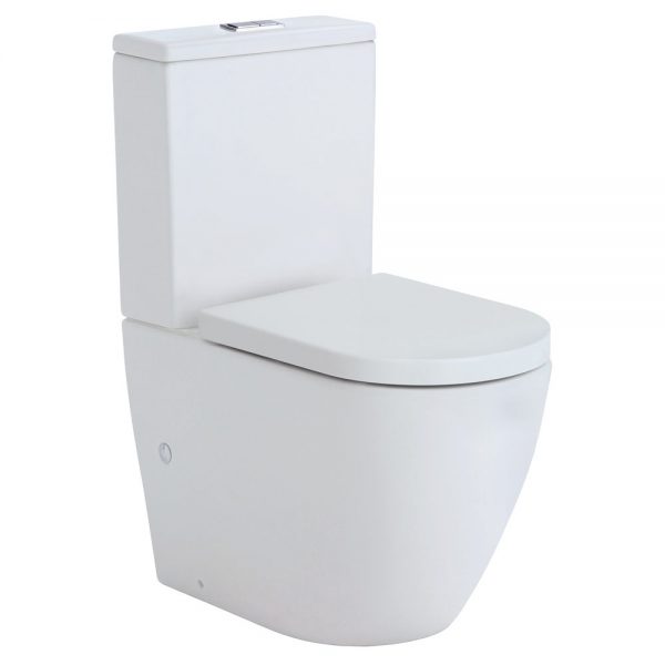KOKO Matt White BTW Rimless Toilet Suite