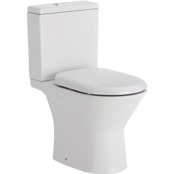 Chica Close-Coupled Rimless Toilet Suite Universal Trap