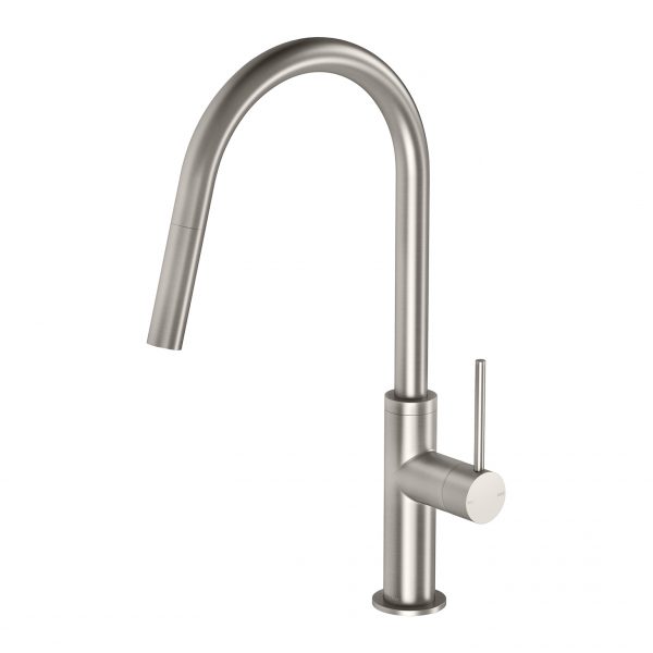 Vivid Slimline Pull Out Sink Mixer Brushed Nickel