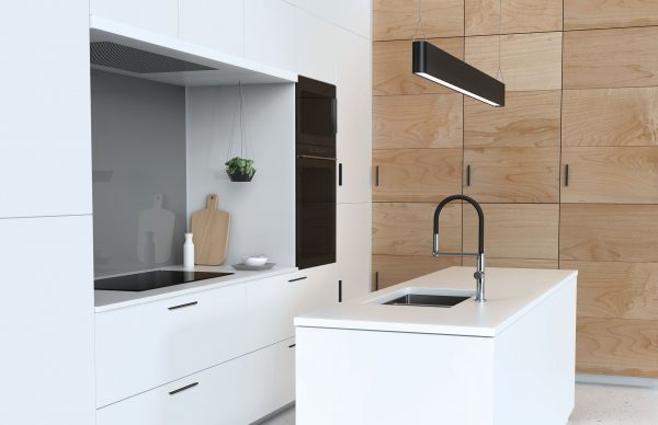 Phoenix Blix Flexible Hose Sink Mixer Round Matt Black - Image 3