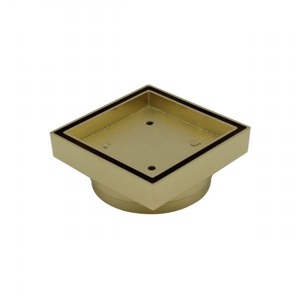 Bermuda Smart Floor Waste 115x115mm 80/100mm Outlet Gold