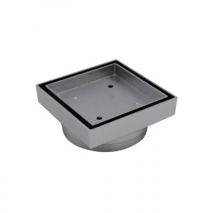 Bermuda Smart Floor Waste 115x115mm 80/100mm Outlet Brushed Chrome