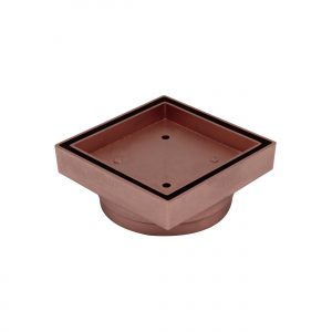 Bermuda Smart Floor Waste 115x115mm 80/100mm Outlet Brushed Rose Gold