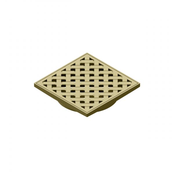 WOVEN45 ORGANICS FLOOR WASTE POLISHED BRASS