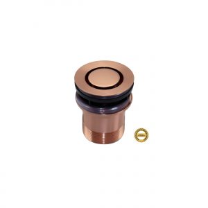 BOUNTY POP DOWN® PLUG AND WASTES BRUSHED ROSE GOLD