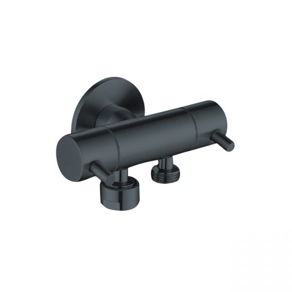 DUAL CONTROL MINI CISTERN COCK GUN METAL