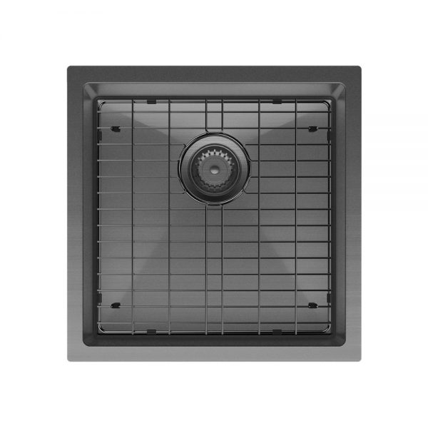 Hana 32L Single Kitchen Sink, PVD Carbon Metal - Image 3