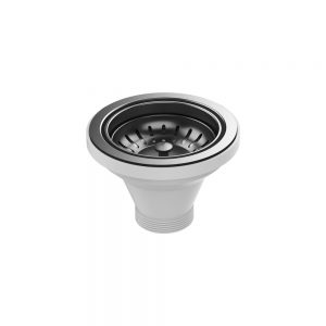 Hana Sink Basket Waste, PVD Carbon Metal