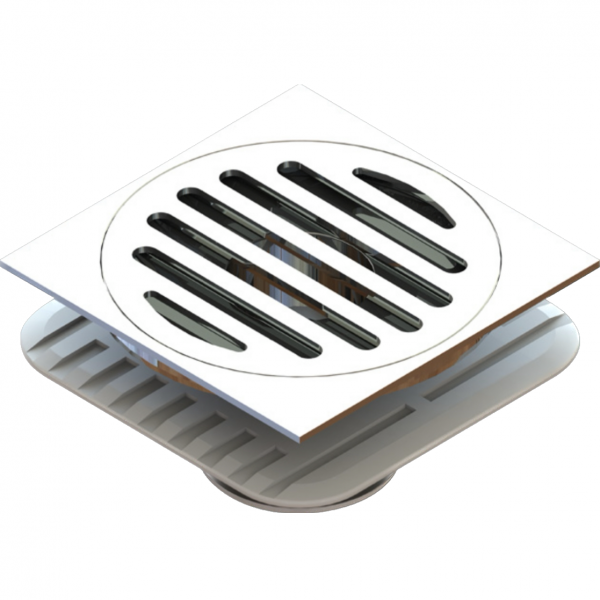 100mm SQUARE MEGAFLEX™ STICK DOWN 50mm OUTLET