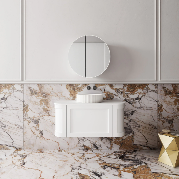 Westminster 900mm Matt White Wall Hung Vanity