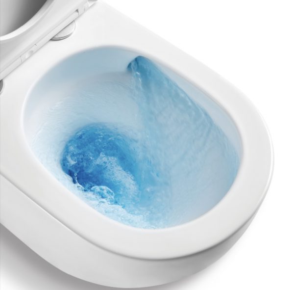 Berlin Tornado Rimless Back To Wall Toilet Suite - Image 4