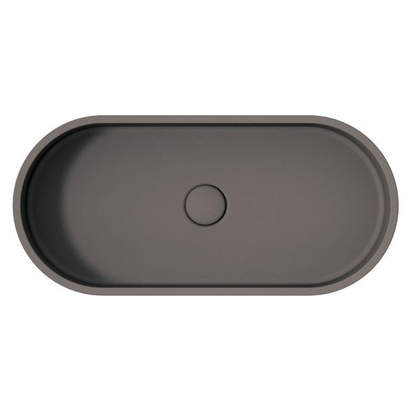 Jada Pill Concrete Above Counter Basin, Warm Grey - Image 2