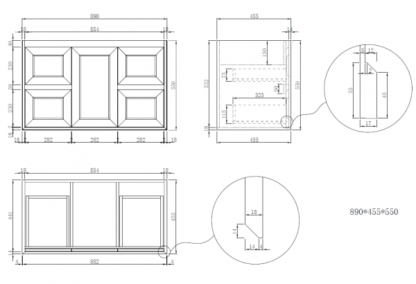 Uni Hampton Wall Hung Vanity 900 Matt White With Ceramic Top - Image 7