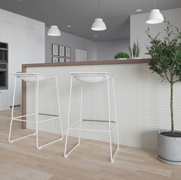 PLINTO CONCAVE WHITE 107X542 MATT - Image 2