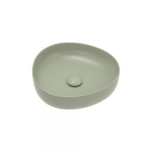 Pebble Small Above Counter Basin Matte Olive