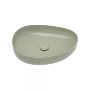 Pebble Medium Above Counter Basin Matte Olive